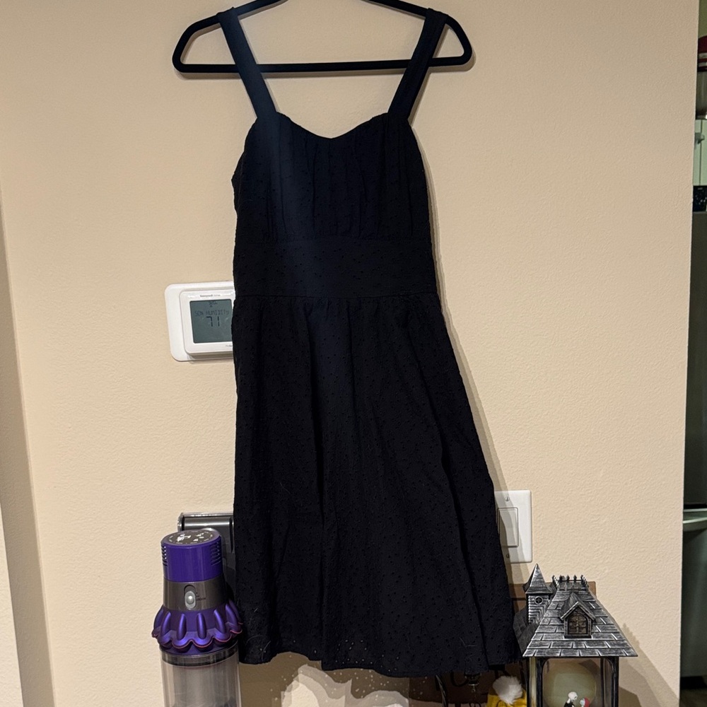 Black Eyelet Tank Top Dress